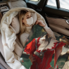 280g Flanell-Fuzzy-Decke (Horizontalstil) mit Fantasie-Damenmuster