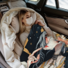 Coperta in Flanella Pelosa 280g (Stile Orizzontale) con Motivo Antico di Ragazza