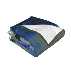 Copertina in flanella polare da 280 g: Motivo di donna con gonna blu, una buona scelta per il comfort e la calore