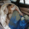 Copertina in flanella polare da 280 g: Motivo di donna con gonna blu, una buona scelta per il comfort e la calore