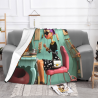 Coperta in flanella polare da 280 g (Stile orizzontale) Versione con Motivo Moda