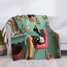Manta de franela polar de 280 g (Estilo Horizontal) Versión de Patrón de Moda