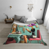 Manta de franela polar de 280 g (Estilo Horizontal) Versión de Patrón de Moda
