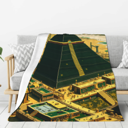 280g Flannel Blanket (Vertical Style): Mysterious Pattern and High - Quality Material