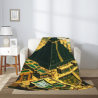 Coperta di flanella da 280 g (stile verticale): Motivo misterioso e materiale di alta qualità