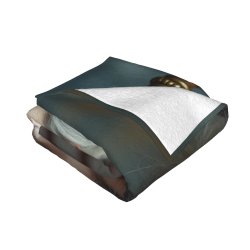 고풍스러운 패턴이 있는 280g 플란넬 퍼지 담요 (수평) - 편안함과 따뜻함을 위한 좋은 선택