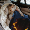 Coperta in flanella polare 280g (stile orizzontale) disegno elmetto di scienza fiction