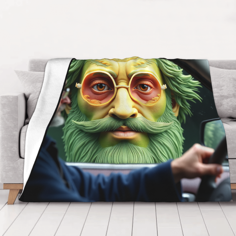 Fleece-Decke 280 g (horizontal) - Fantastisches Muster, superweich