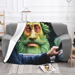 Manta de Flannel Fuzzy de 280g (Horizontal) - Patrón Fantástico Súper Suave