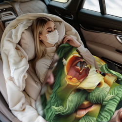 Manta de Flannel Fuzzy de 280g (Horizontal) - Patrón Fantástico Súper Suave