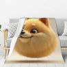 280g フランネルフリースブランケット - 可愛い柴犬柄