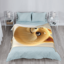 Manta de polar de 280 g - Encantador patrón de Shiba Inu