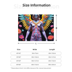 환상 캐릭터 패턴이 있는 280g 플란넬 담요 (수평), 편안하고 따뜻함