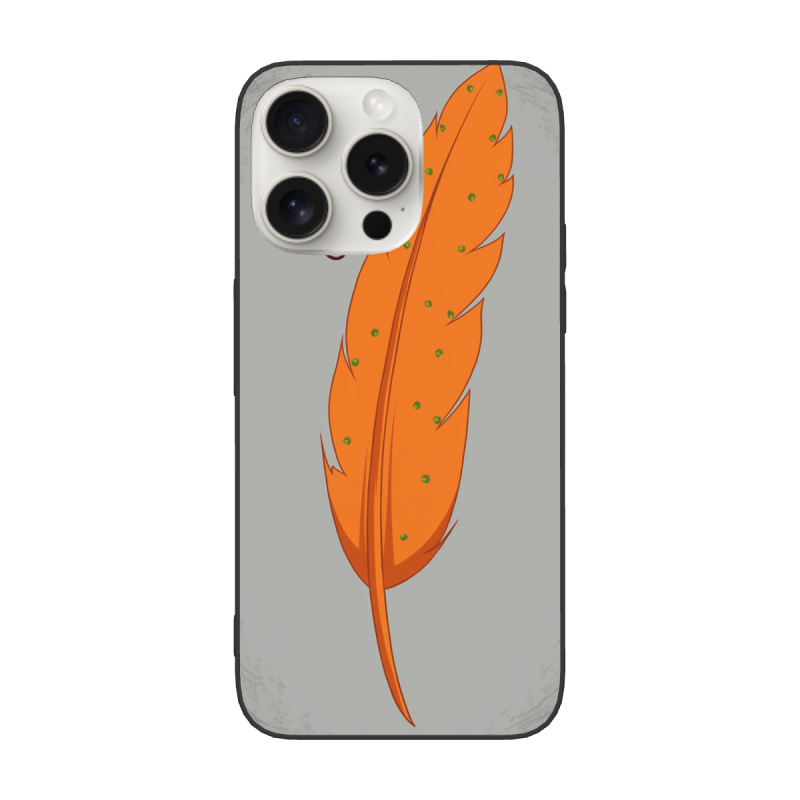 iPhone 15/Pro/Max 羽毛手機殼 - okomall 個性定制