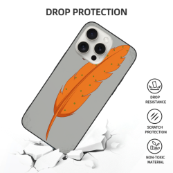 iPhone 15/Pro/Max 羽毛手機殼 - okomall 個性定制