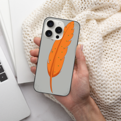 iPhone 15/Pro/Max 羽毛手機殼 - okomall 個性定制