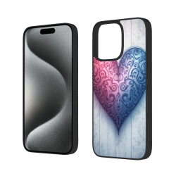 爱心渐变iPhone 15 Pro/Pro Max手机壳 - okomall