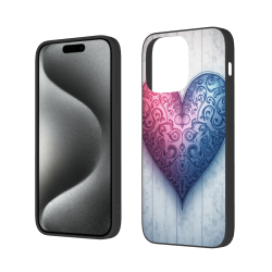 爱心渐变iPhone 15 Pro/Pro Max手机壳 - okomall