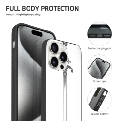 Coque à texture de poignée d'épée pour iPhone 15/Pro/Max - okomall