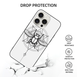 iPhone 15/Pro/Max 昆虫图案手机壳 - okomall