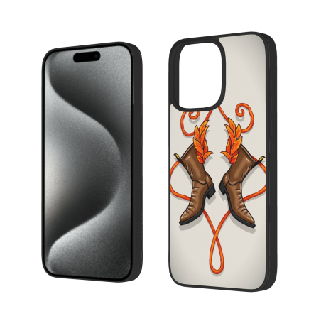 iPhone 15/15 Pro/15 Pro Max Hülle - Lebhaftes Hufeisenmuster | okomall