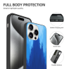 Hülle für iPhone 15/Pro/Max mit chinesischem Tintentupfen-Verlauf - okomall