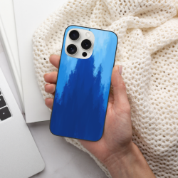 Hülle für iPhone 15/Pro/Max mit chinesischem Tintentupfen-Verlauf - okomall