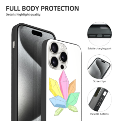 iPhone 15/Pro/Max 創意花卉手機殼 - okomall