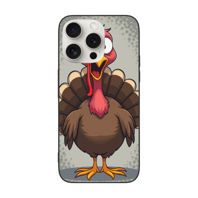可愛火雞圖案 iPhone 15/15 Pro/15 Pro Max 手機殼 - OKOMALL