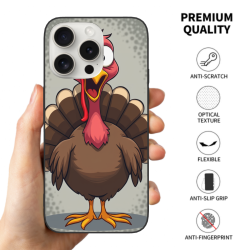 可愛火雞圖案 iPhone 15/15 Pro/15 Pro Max 手機殼 - OKOMALL