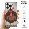 可愛火雞圖案 iPhone 15/15 Pro/15 Pro Max 手機殼 - OKOMALL