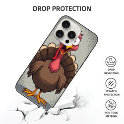 可爱火鸡图案 iPhone 15/15 Pro/15 Pro Max 手机壳 - OKOMALL