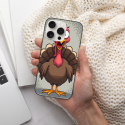 可爱火鸡图案 iPhone 15/15 Pro/15 Pro Max 手机壳 - OKOMALL