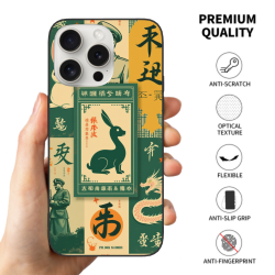iPhone 15/Pro/Max 手机殼 - 創意圖案防摔殼 - OKOMALL