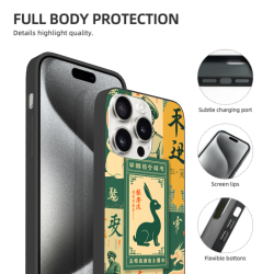 iPhone 15/Pro/Max 手机殼 - 創意圖案防摔殼 - OKOMALL