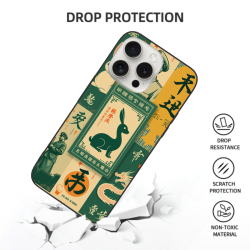 iPhone 15/Pro/Max 手机殼 - 創意圖案防摔殼 - OKOMALL