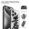 iPhone 15/Pro/Max Hülle mit Tuschtechnik-Berglandschaft - okomall.com