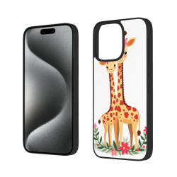 可爱长颈鹿 iPhone 15/15 Pro/15 Pro Max 手机壳 - OKOMALL