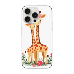 حافظة iPhone 15/15 Pro/15 Pro Max بنمط زرافة لطيف - OKOMALL