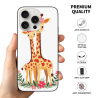 حافظة iPhone 15/15 Pro/15 Pro Max بنمط زرافة لطيف - OKOMALL
