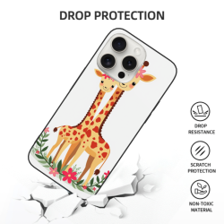 حافظة iPhone 15/15 Pro/15 Pro Max بنمط زرافة لطيف - OKOMALL