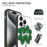 iPhone 15/Pro/Max 撞色格子手機殼 - okomall