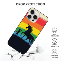 彩虹剪影 iPhone 15/15 Pro/15 Pro Max 手机壳 - OKOMALL