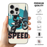 오토바이 패턴 iPhone 15/15 Pro/15 Pro Max 케이스 - OKOMALL