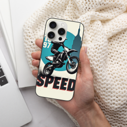 오토바이 패턴 iPhone 15/15 Pro/15 Pro Max 케이스 - OKOMALL