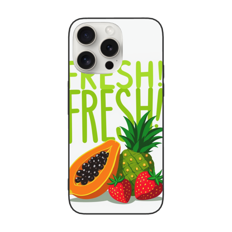 iPhone 15/Pro/Max 水果圖案手機殼 - 清新活力 | okomall