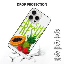 iPhone 15/Pro/Max 水果图案手机壳 - 清新活力 | okomall