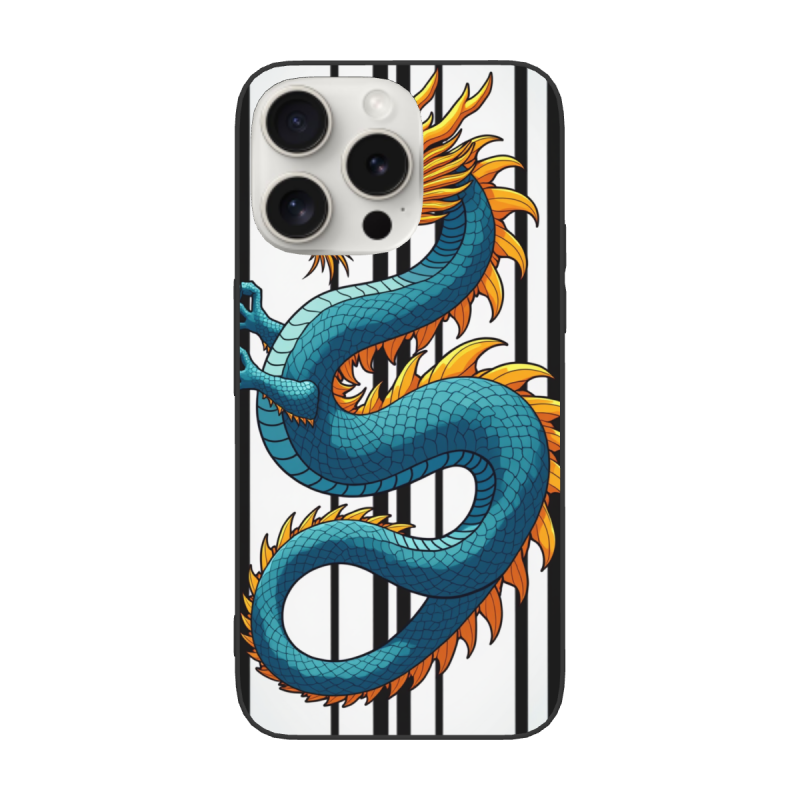 龍紋iPhone手機殼 - iPhone 15/15 Pro/15 Pro Max 手機殼 | okomall