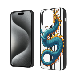 龍紋iPhone手機殼 - iPhone 15/15 Pro/15 Pro Max 手機殼 | okomall