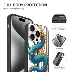 龍紋iPhone手機殼 - iPhone 15/15 Pro/15 Pro Max 手機殼 | okomall